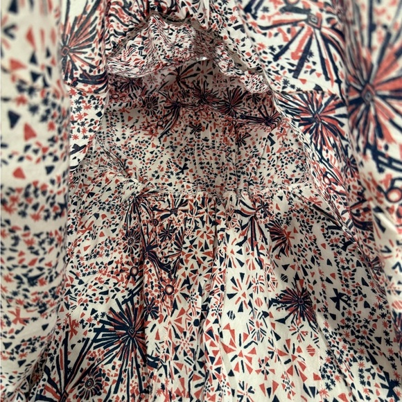 Poupette St. Barth Nola Mini Dress Size Small Pink White Navy - Picture 6 of 15